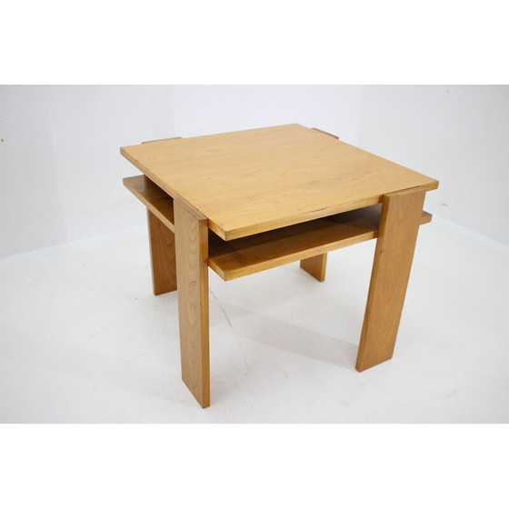 Image 1 of Table basse vintage en érable, Tchécoslovaquie 1970