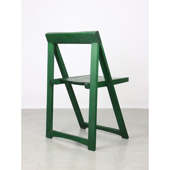 Image 1 of Chaise pliante verte vintage d'Aldo Jacober