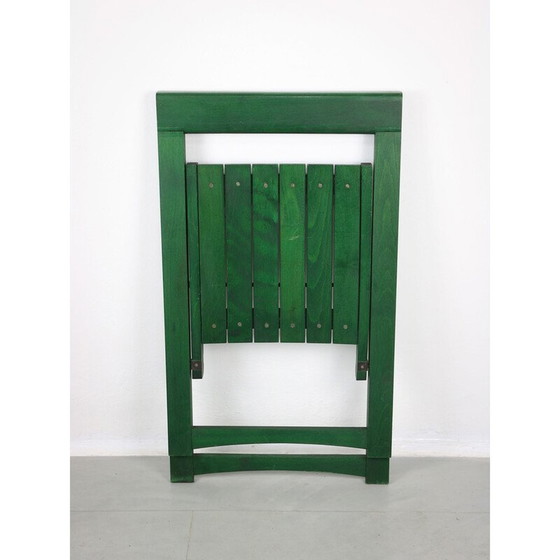 Image 1 of Chaise pliante verte vintage d'Aldo Jacober