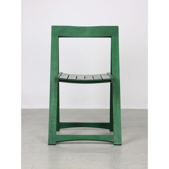 Image 1 of Chaise pliante verte vintage d'Aldo Jacober