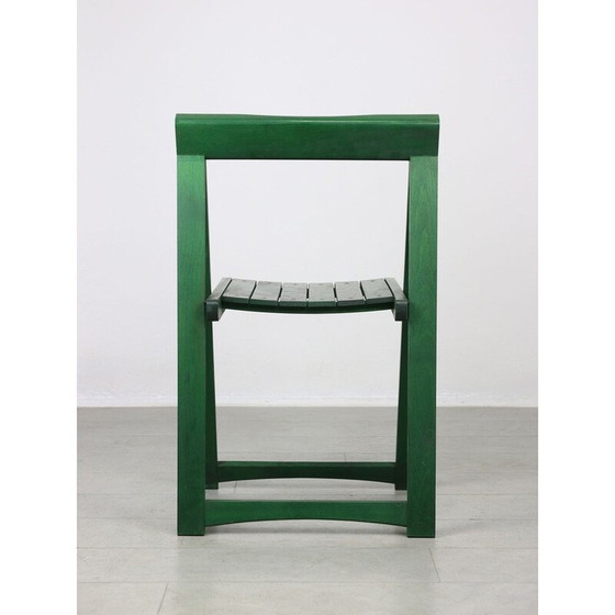 Image 1 of Chaise pliante verte vintage d'Aldo Jacober