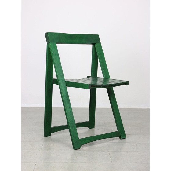 Image 1 of Chaise pliante verte vintage d'Aldo Jacober