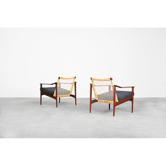 Image 1 of Paire de fauteuils danois vintage en teck par Ib Kofod-Larsen, 1960s