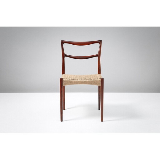 Chaise de salle à manger vintage "223" en bois de rose par Henry W. Klein