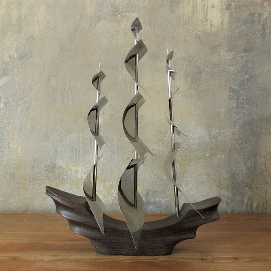 Image 1 of Sculpture de bateau art déco pour décoration, 1930