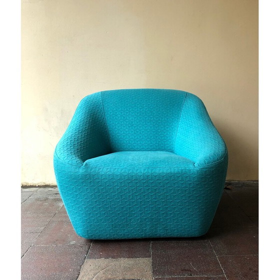 Image 1 of Fauteuil vintage turquoise de Stefano Spessotto et Lorella Agnoletto