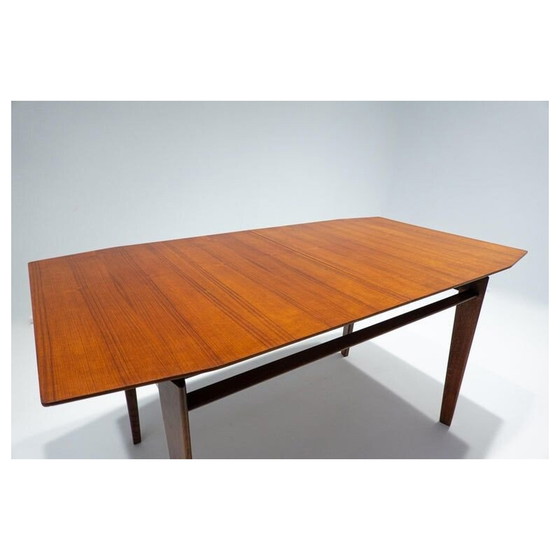 Image 1 of Table de salle à manger extensible du milieu du siècle par Vittorio Dassi, Italie années 1950