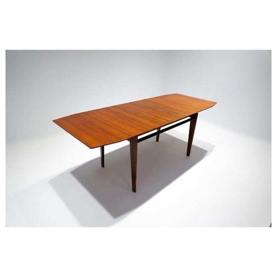 Image 1 of Table de salle à manger extensible du milieu du siècle par Vittorio Dassi, Italie années 1950