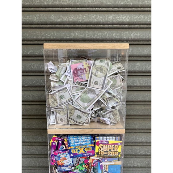 Image 1 of Sculpture vintage "Cash accumulation"