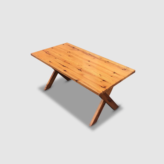 Image 1 of Table de salle à manger moderniste en X par Ate Van Apeldoorn pour Houtwerk Hattem 1970S