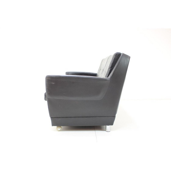 Image 1 of Canapé 3 places en cuir, Allemagne, Mid Century, années 1960