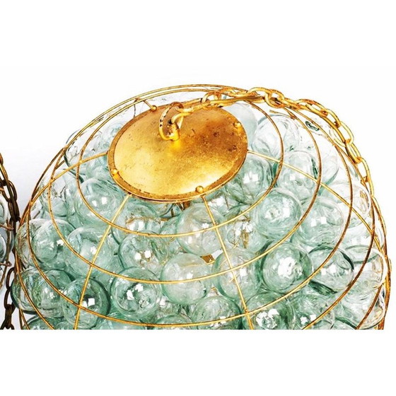 Image 1 of Paire de lustres Orb en verre soufflé vintage