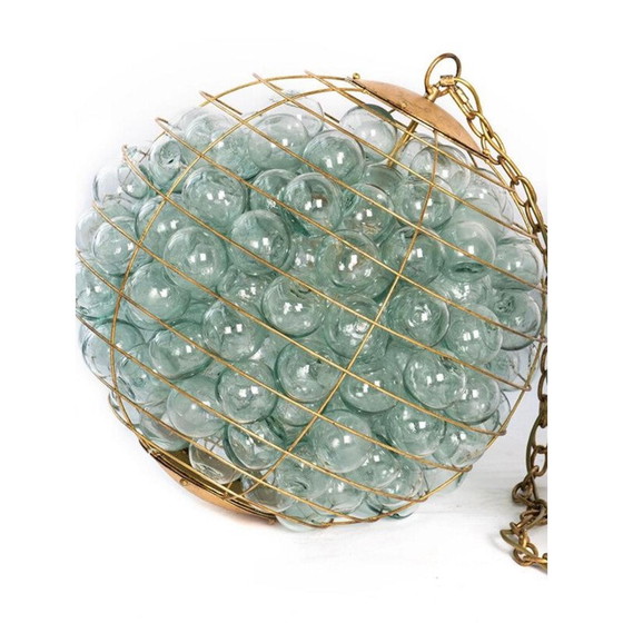 Image 1 of Paire de lustres Orb en verre soufflé vintage