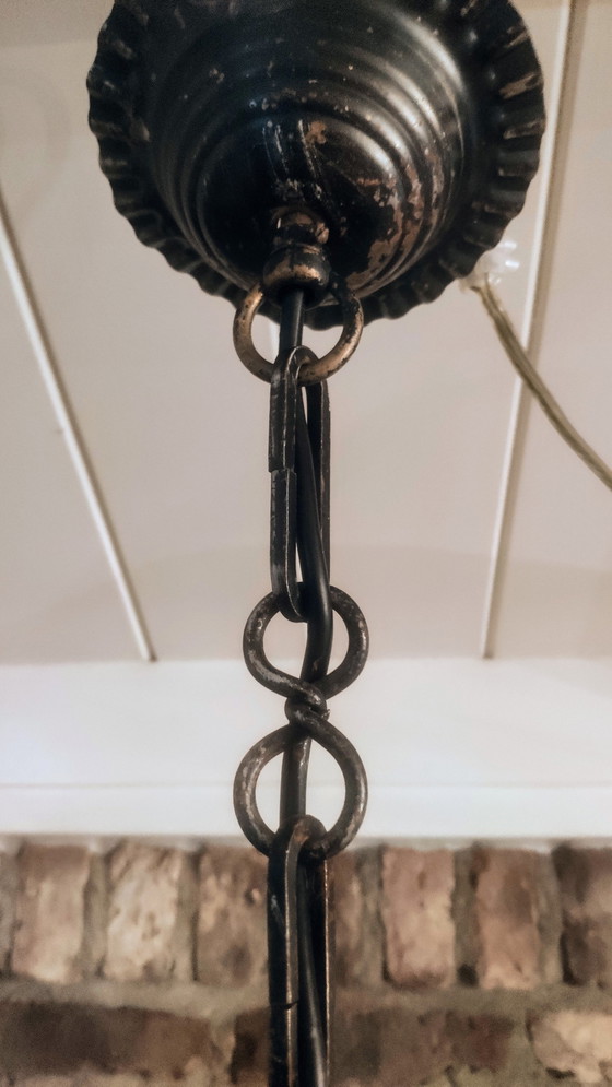 Lampe brutaliste de Murano – Suspensions, Murano Glass, Iron (photo 5 of 14)
