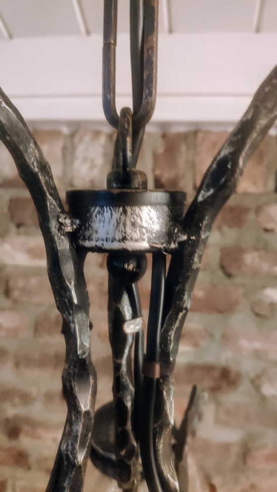 Lampe brutaliste de Murano – Suspensions, Murano Glass, Iron (photo 10 of 14)