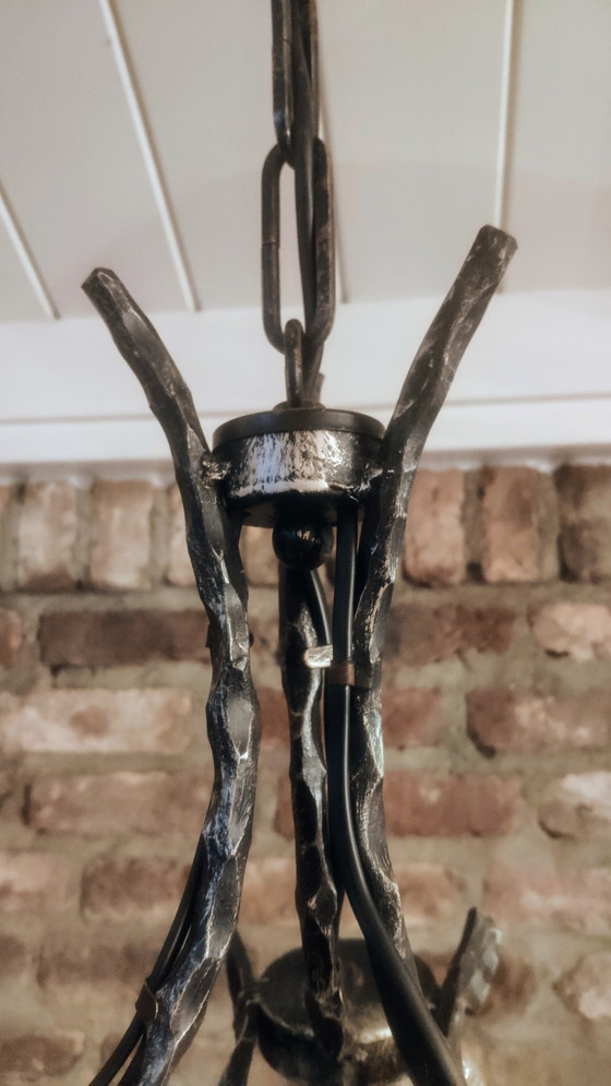 Lampe brutaliste de Murano – Suspensions, Murano Glass, Iron (photo 7 of 14)