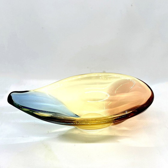Image 1 of Plat en verre organique vintage par H. Machovska pour Mstišov, Tchécoslovaquie 1960