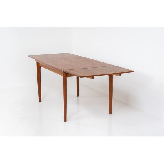 Image 1 of Table de salle à manger extensible en teck par Grete Jalk pour Glostrup, Danemark 1960