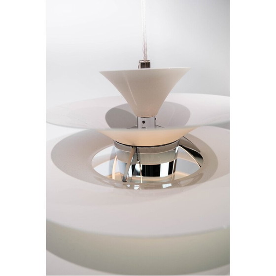 Image 1 of Suspension Vintage PH Snowball avec abat-jour laqué blanc par Poul Henningsen pour Louis Poulsen