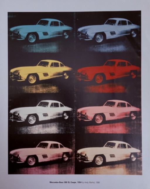 Andy Warhol : "Mercedes-Benz 300 Sl Coupe, 1954. 1986". Fondation Andy Warhol pour les arts visuels, New York.