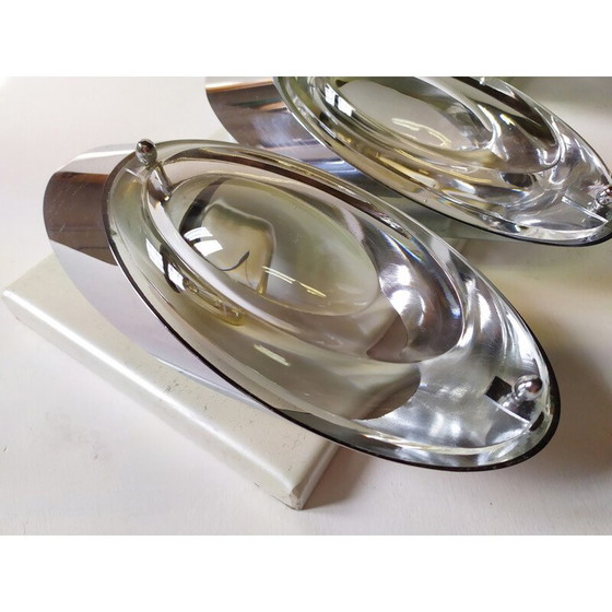 Image 1 of Paire d'appliques vintage par Oscar Torlasco pour Stilkronen, 1970