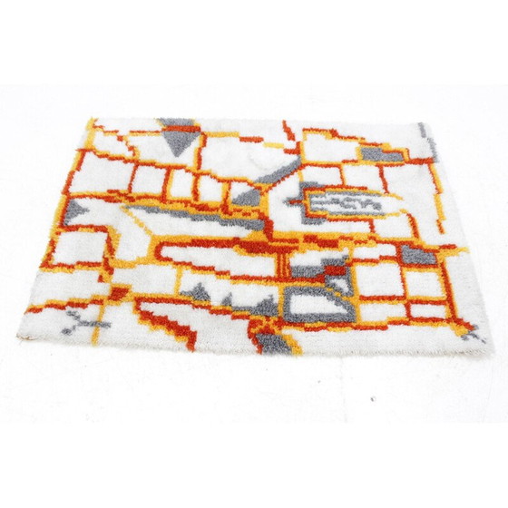 Image 1 of Tapis danois vintage multi-tons - 1960s