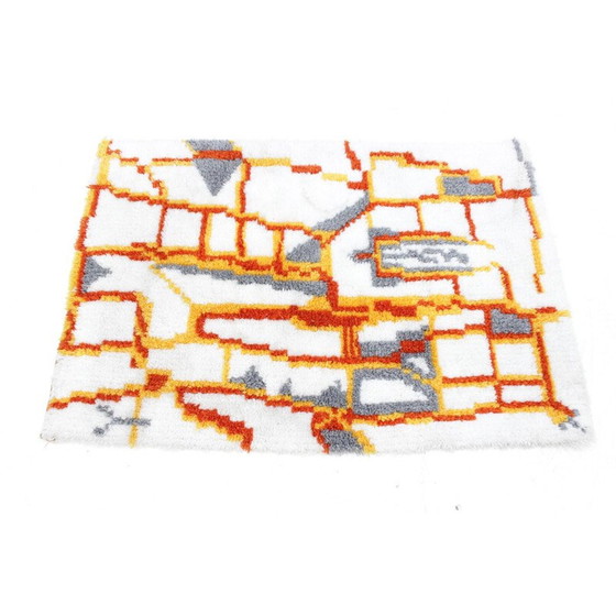 Image 1 of Tapis danois vintage multi-tons - 1960s