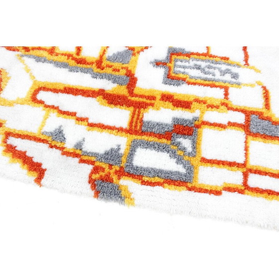 Image 1 of Tapis danois vintage multi-tons - 1960s