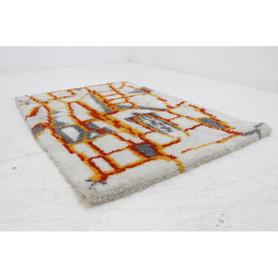 Image 1 of Tapis danois vintage multi-tons - 1960s