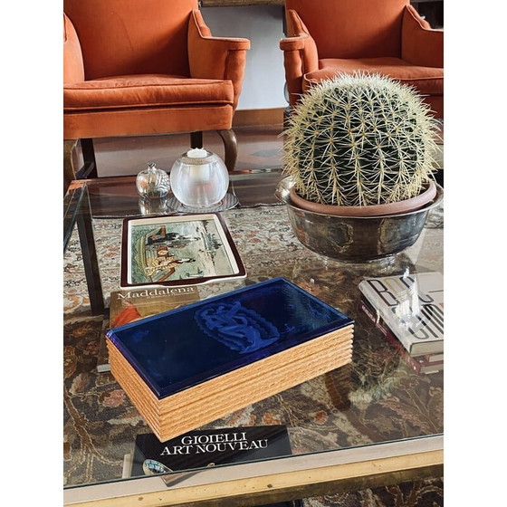 Image 1 of Boîte à cigares vintage par Gio Ponti et Pietro Chiesa pour Fontana Arte, Italie 1930