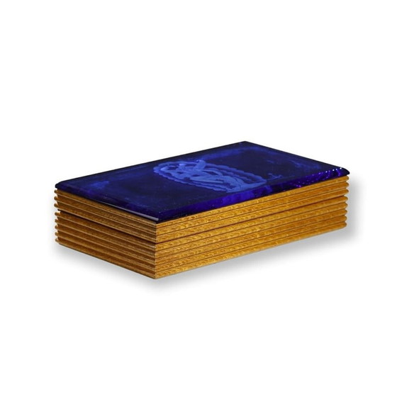 Image 1 of Boîte à cigares vintage par Gio Ponti et Pietro Chiesa pour Fontana Arte, Italie 1930