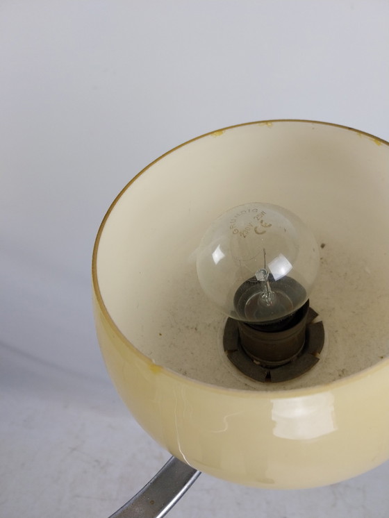 Image 1 of 1 X Art Deco 3 Light Luster Suspension Lamp 1950's