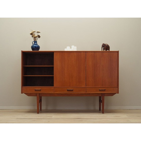 Image 1 of Buffet haut vintage en teck, Danemark années 1960