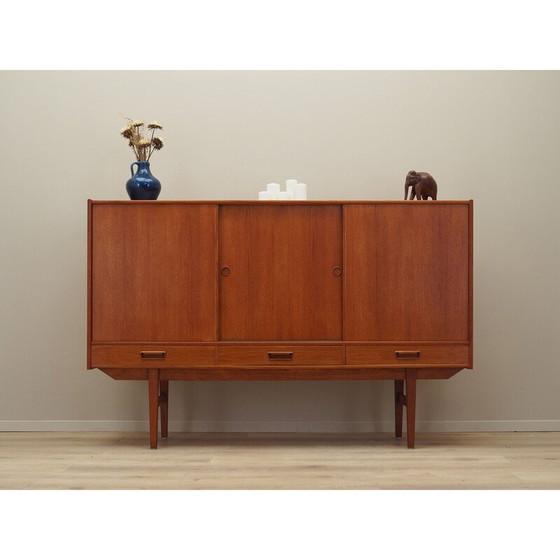 Image 1 of Buffet haut vintage en teck, Danemark années 1960