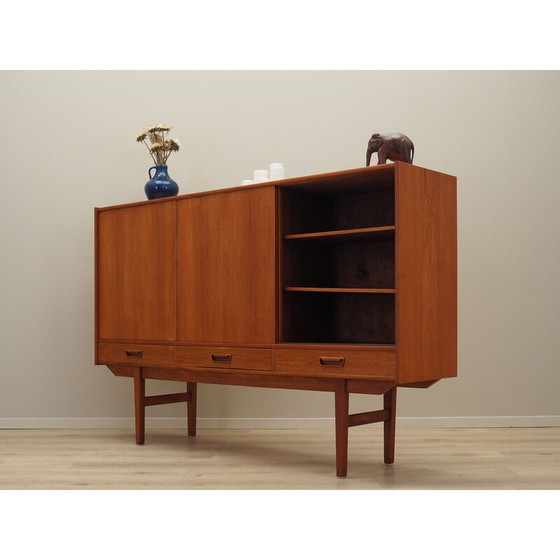 Image 1 of Buffet haut vintage en teck, Danemark années 1960