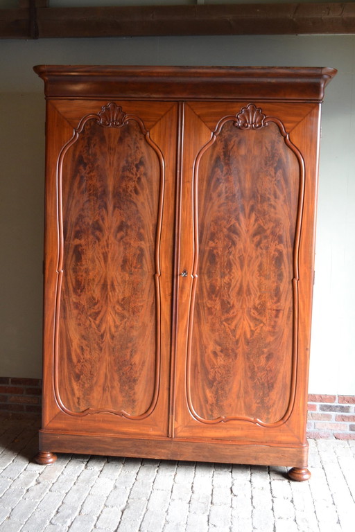 Armoire Biedermeier ancienne en acajou