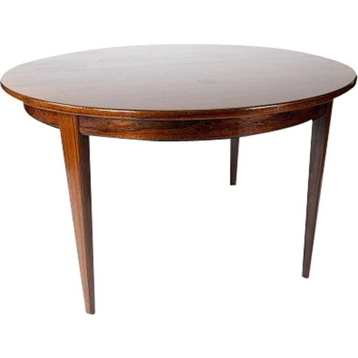 Table de salle à manger vintage en bois de rose par Omann Junior 1960s