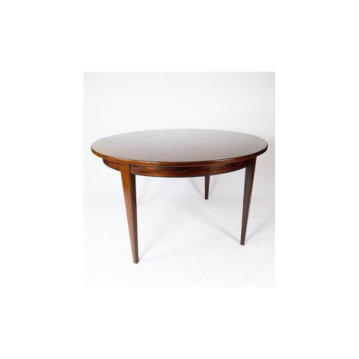 Table de salle à manger vintage en bois de rose par Omann Junior 1960s