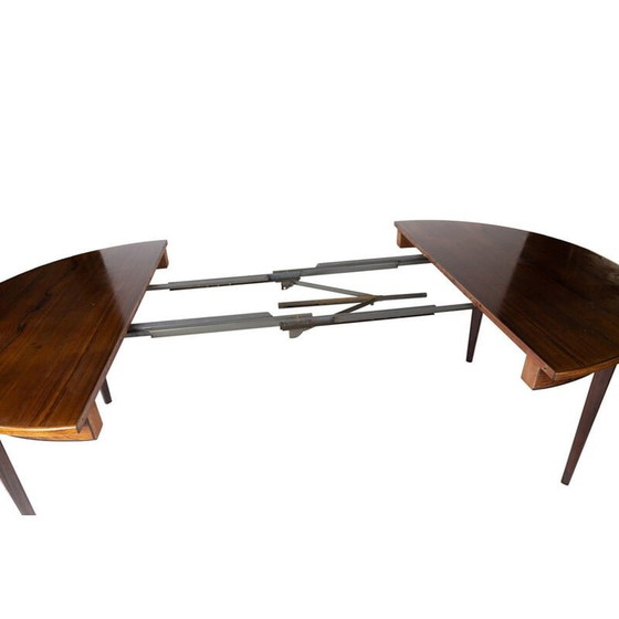 Image 1 of Table de salle à manger vintage en bois de rose par Omann Junior 1960s