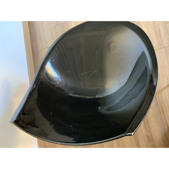 Image 1 of Paire de chaises lago vintage blanches et noires de Philippe Starck