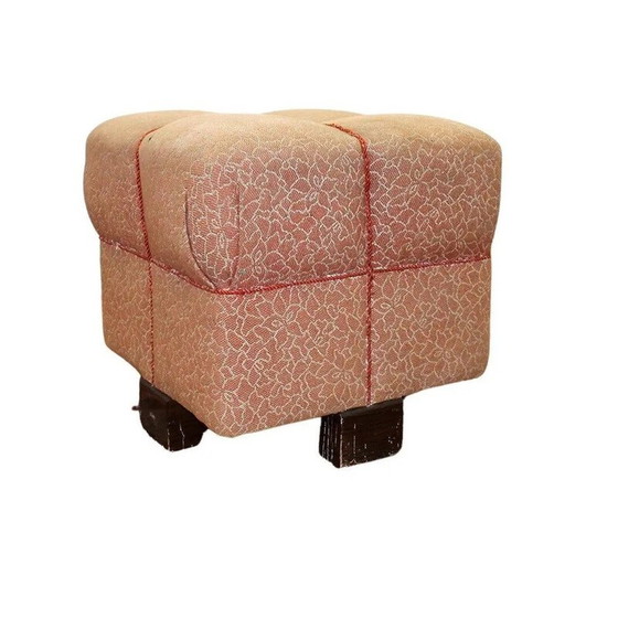 Image 1 of Pouf vintage Art déco par Jindřich Halabala pour Up Závody, Tchécoslovaquie années 1950