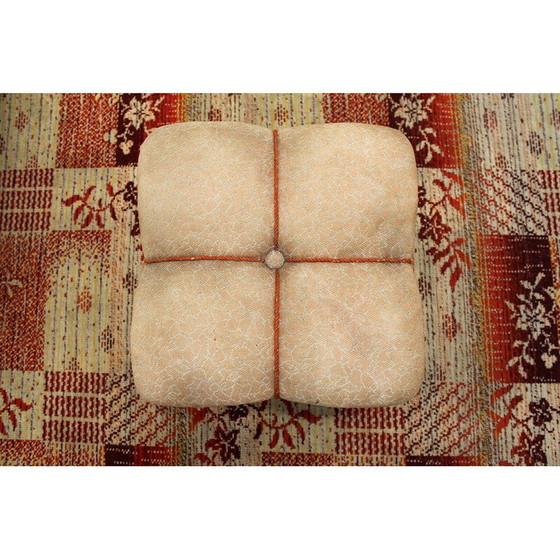 Image 1 of Pouf vintage Art déco par Jindřich Halabala pour Up Závody, Tchécoslovaquie années 1950