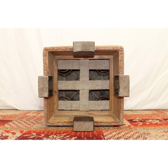 Image 1 of Pouf vintage Art déco par Jindřich Halabala pour Up Závody, Tchécoslovaquie années 1950