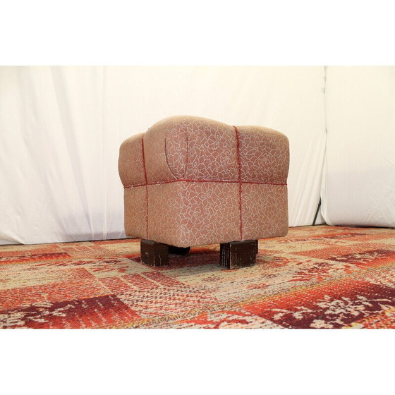Image 1 of Pouf vintage Art déco par Jindřich Halabala pour Up Závody, Tchécoslovaquie années 1950