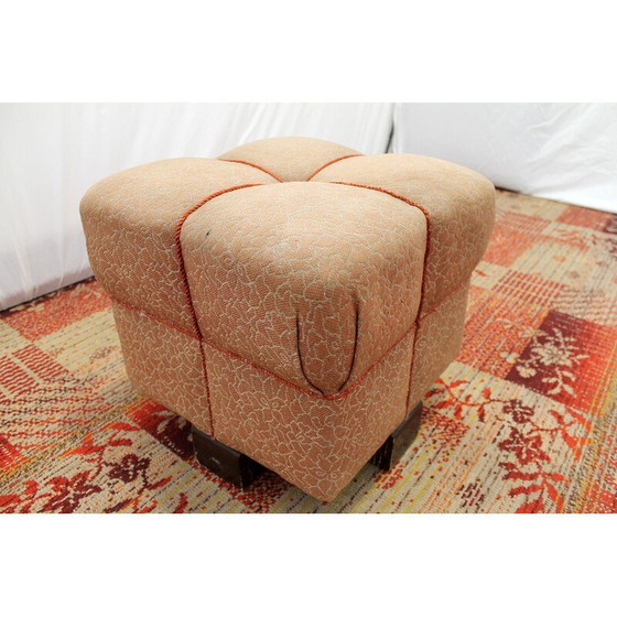 Image 1 of Pouf vintage Art déco par Jindřich Halabala pour Up Závody, Tchécoslovaquie années 1950