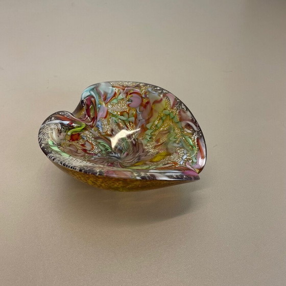 Image 1 of Cendrier vintage en verre de Murano multicolore par Dino Martens pour Aureliano Toso, Italie, années 1960
