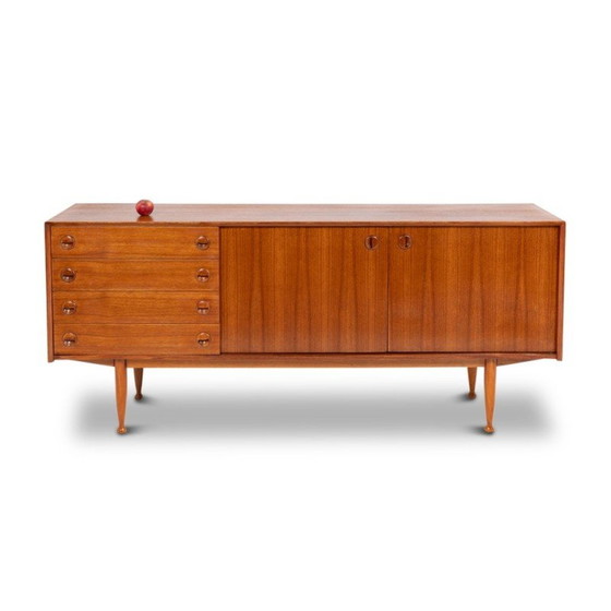 Image 1 of Buffet rectangulaire vintage en teck, 1960