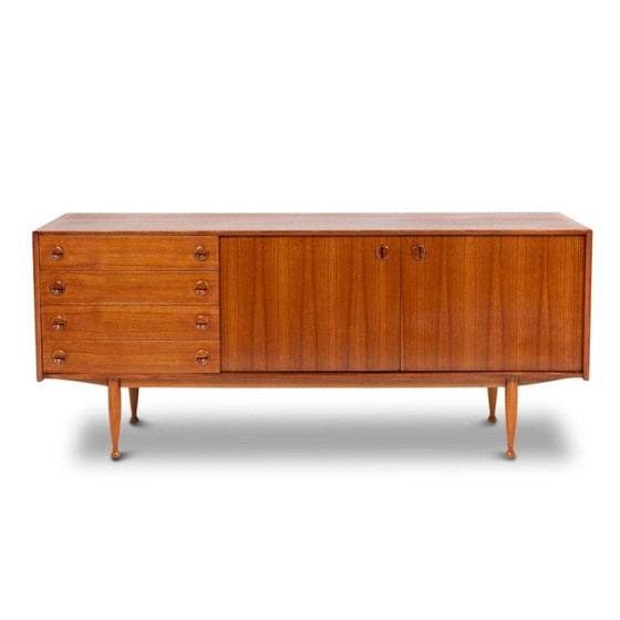 Image 1 of Buffet rectangulaire vintage en teck, 1960
