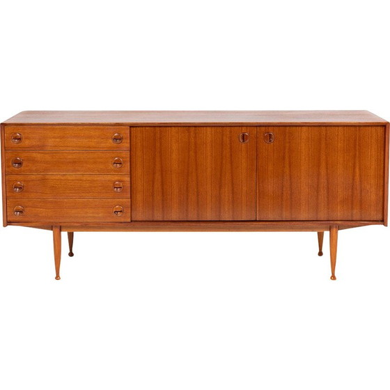 Image 1 of Buffet rectangulaire vintage en teck, 1960