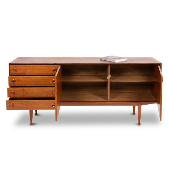Image 1 of Buffet rectangulaire vintage en teck, 1960